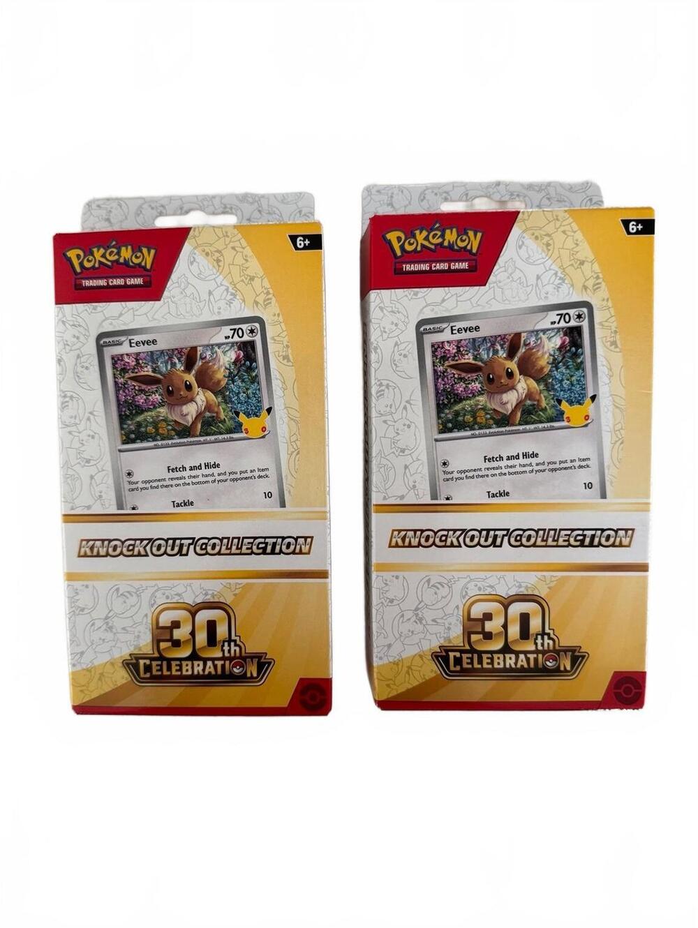 Pokémon TCG 30th Celebration Knock Out Collection Eevee Lot of 2 NEW